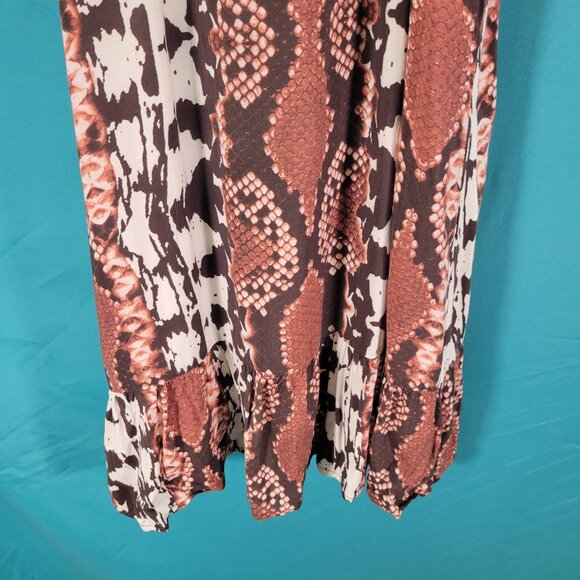 Tart Womens Sleeveless Snake Print Dress Size S 100% Rayon - Picture 4 of 9